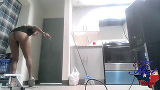 Slim Petite Ebony Milf Dress Come off