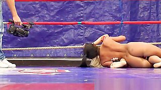 Wrestling Lesbian Spanked And Pussylicked