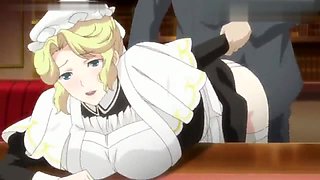 Blonde Maid Keep Boy in sexual confinement