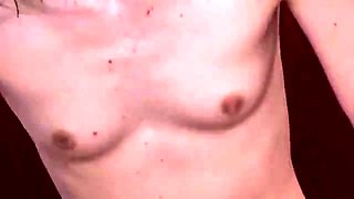 Petite Asian slut with small boobs enjoys a rough pounding