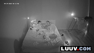 LUUV. A couple's casual chat turns passionate sex on home camera