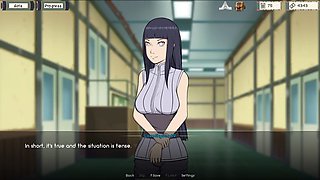 Naruto Hinata gets down in a cartoon fantasy with a tight pussy