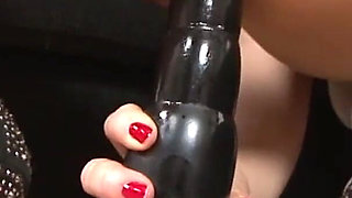 Gorgeous brunette knows how to satisfy big dicks