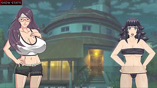 Naruto characters, sarada training, cartoni animati per adulti