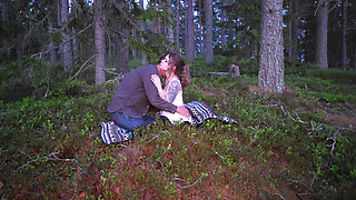 Swedish lovers get wild in the woods - RosySkye - 4K 60fps