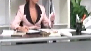 Redhead mature bitch takes big cock at the office!