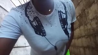 Desperate for a Wee Bouncing Pissing Outdoors