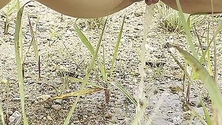 Public Pissing Compilation in Nature! Travel by Car! POV!