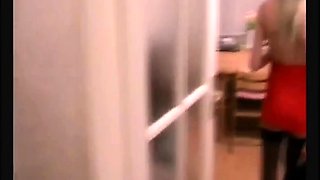 German Blonde Amateur Swallows Cum