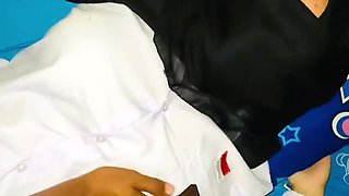 Hot Indonesian Schoolgirl with Big Natural Tits Fucked Hard in Uniform - Homemade Hijab Teen Sex