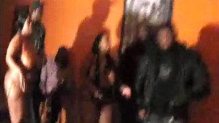 Lewd black BBWs catfight breathtaking adult video