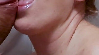 Impromptu Glory Hole Blowjob