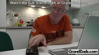 Should we Play with Grandpa's Cock? Claudia Colt, Gina Lin & Paul Jones for GrandDadz