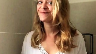 Big boobs milf masturbates with her dildo