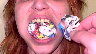 Newspaper Gag POV - Stuffing, Slapping, Taking Out