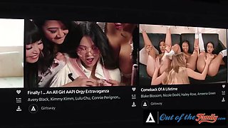 OUT OF THE FAMILY - Lexi Lore  Chanel Camryn Have Mouths Full Of Cum After Sex With Lexis Stepbro