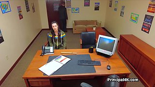 Quickie with PE teacher at the principals office