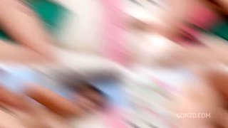 Filthy Slut Andrea Lapiedra Takes A Balls Deep DP Pounding In