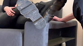 First Boot Licking