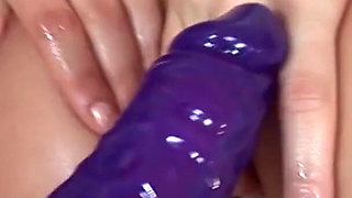 Glamorous blonde beauties licking pussies and dildoing asses