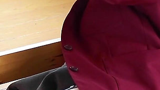 18 Year Old Victoria Greene Sucks Cock And Gets Her Uniform Soaked Under The Milking Table