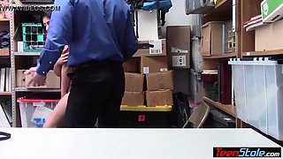 Busty muslim teen thief punish fucked by a LP officer