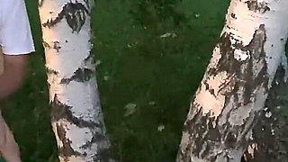 Fucking Hard My Best Friend's Hot Girlfriend in the Forest Again While He's Picking Mushrooms