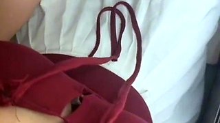 two sisters being sensual on the bus for the camera 84412581