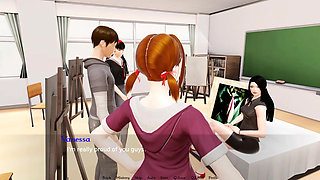 Art Teacher Masturbates- Bound by Lust #6- Gameplay