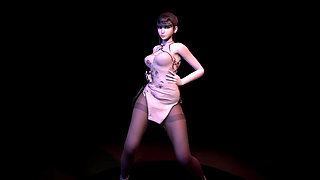Stellar Blade Eve Hip Hop Dance in Dress - Full