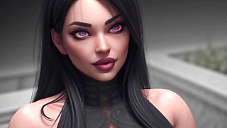 Goth Inspired Hentai Woman (slideshow)