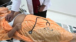 Indian Doctor Examines Village Aunty's Big Natural Tits in Hospital