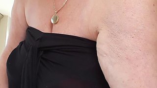 Almost Caught in the Act... Tits Hanging