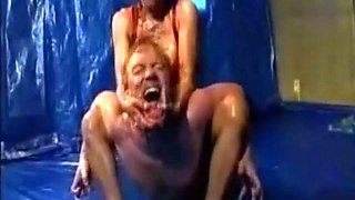 Barbara in charge: Big Tits, Babe  Wrestling Domination Porn