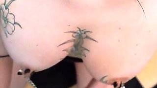 Busty Cock Whore Kiss Cat Blows and Foot Fucks You in POV
