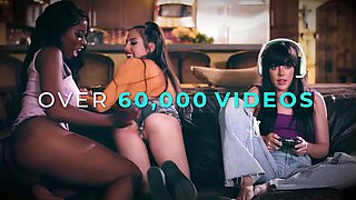 GIRLSWAY - Horny Eliza Ibarra Finds Relief With Ana Foxxx In Sensual Oiled Scissoring Massage
