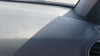 A quick blowjob in our car