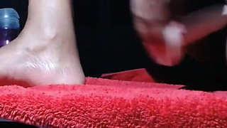 Sensual masturbation close up