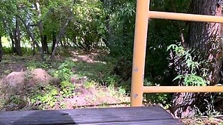 Big-Titted Babe Masturbates with Anal Plug and Vib