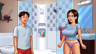 Playing adult games with a family twist featuring animated big boobs and big asses