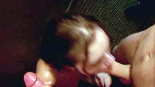Amateur blowjob with monster cumshot