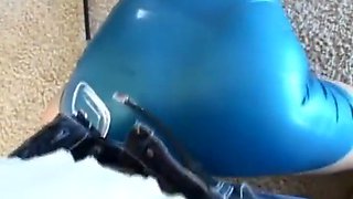 Annette Schwarz In Blonde Latex Goddess Worship!