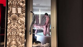 Asian girl blowjob fingered and titty fucked