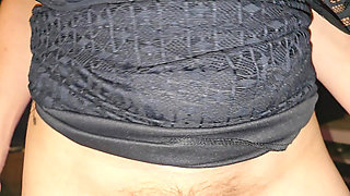 After masturbation ended with orgasm, I dance and show my tits pussy and ass and my partner finally plays with my nipple