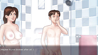 Bathroom mai hi chod dala chod chod kar pura lada andar dal diya  or pura lal kar dali chut summertime saga game