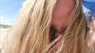 Teen Slut Public Doggy Fucked on the Beach!