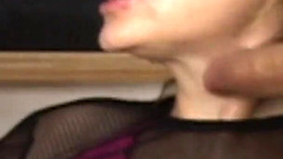 Nasty College Girl Punished by Two Cocks