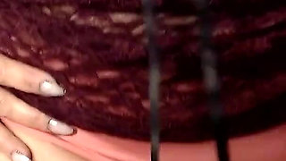 Peach Panties Cameltoe Under Sexy Lace Skirt