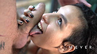 Hairy Pucca's Pussy Makes a Massive Squirt into His Mouth