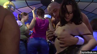 The is massive sex scene in the club where no one cares about sexual privacy.